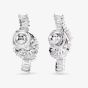 Swarovski Matrix Rhodium Plated White Zirconia Knot Jewellery Set 5731101 & 5727040