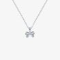 Ted Baker PETRAE Silver Tone Bow Pendant Necklace TBJ2662-01-03