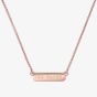 Ted Baker SCARL Rose Gold Tone Crystal Sparkle Bar Necklace TBJ2980-24-02