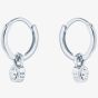 Ted Baker SINALAA Silver Tone Crystal Huggie Earrings TBJ3028-01-02