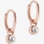 Ted Baker SINALAA Rose Gold Tone Crystal Huggie Earrings TBJ3028-24-02