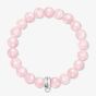 THOMAS SABO Silver Rose Quartz faceted Bracelet X0191-034-9
