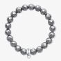 THOMAS SABO Sterling Silver Synthetic Hematite Bracelet X0187-064-11