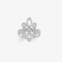 THOMAS SABO Silver Clear Cubic Zirconia Pavé Love Knot Ring TR1974-051-14