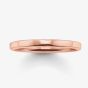 THOMAS SABO Rose Gold Plated Plain Narrow Band TR1979-415-12