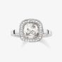 THOMAS SABO Silver Square Cubic Zirconia Ring TR2029-051-14