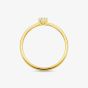 THOMAS SABO Gold Plated Small Six Claw Cubic Zirconia Ring TR2312-414-14