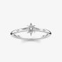 THOMAS SABO Silver Cubic Zirconia Pave Star Ring TR2317-051-14