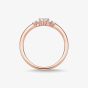 THOMAS SABO Rose Gold Plated Cubic Zirconia Marquise Cluster Ring TR2325-416-14