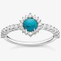 THOMAS SABO Vintage Sterling Silver Turquoise Cocktail Ring TR2344-405-17