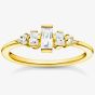 THOMAS SABO Vintage 18ct Yellow Gold Plated Cubic Zirconia Ring TR2347-414-14