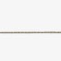 9ct White Gold 20inch Filed Curb Necklace W12FC20