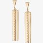 Daisy London Palms 18ct Gold Plated Palm Ridge Drop Earrings WE12_GP