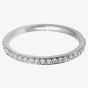 Platinum 0.19ct Diamond Half-Eternity Ring WG10/2R125 PLAT