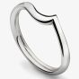 Platinum 4.5mm Shaped Wedding Ring WR1-1021(4.5)