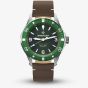 Bremont Supermarine 300m Green & Brown Leather Strap Watch SM40-ND-SS-GN-L-S
