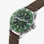 Bremont Supermarine 300m Green & Brown Leather Strap Watch SM40-ND-SS-GN-L-S