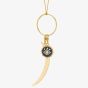 THOMAS SABO Gold Plated Crescent Moon Pendant Y0004-413-39
