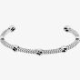 Gucci Sterling Silver Thin Interlocking Bangle YBA661529001