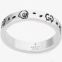 Gucci Ghost Silver 4mm Ring YBC4779320010