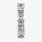 Gucci Floral White Gold Diamond 'GG' Ring YBC629827002