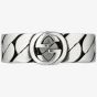 Gucci Sterling Silver Interlocking Ring YBC661513001