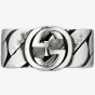 Gucci Sterling Silver Interlocking Ring YBC661515001