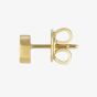 Gucci 18ct Yellow Gold Interlocking Stud Earrings YBD66211100100U