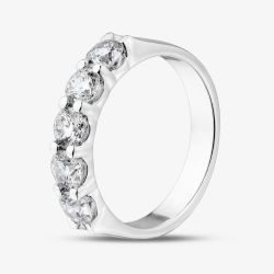 9ct White Gold 1.00ct Diamond Five Stone Ring THR5555-100 (WG)
