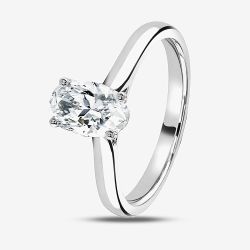 1888 Collection Platinum Oval Cut 2.00ct Diamond Solitaire Ring RI-2212
