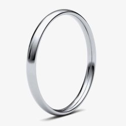 Platinum 2.0mm Light Court Wedding Ring 2LLC-PT