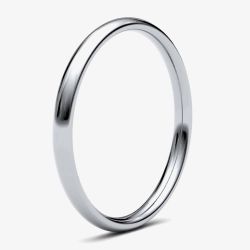 Platinum 2.0mm Medium Court Wedding Ring 2LMC-PT