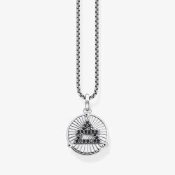 THOMAS SABO Mens Rebel At Heart Elements Of Nature Necklace KE2149-643-11-L50V