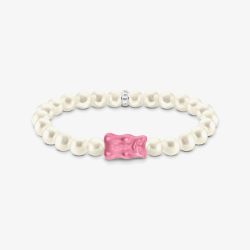 THOMAS SABO Haribo Freshwater Pearl Pink Gummy Bear Bracelet A2154-082-9