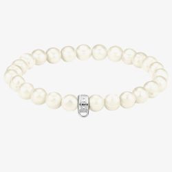 THOMAS SABO As We Love Freshwater Pearl Silver Bracelet X0293-082-14