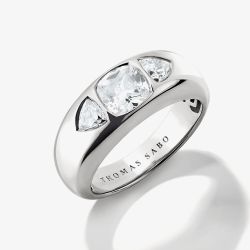 THOMAS SABO Bold Elegance Silver Three Stone Ring TR2525-051-014