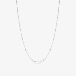 Sif Jakobs Sterling Silver Sfere Beaded Chain Necklace SJ-N2748