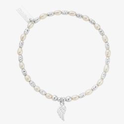 ChloBo Silver Forever And Always Pearl Bracelet SBRP2530