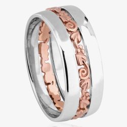 Clogau Silver 9ct Rose Gold Tree Of Life Band Ring 3SETOLR4