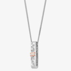 Clogau Cariad Sparkle White Topaz Drop Necklace 3SCCBP01