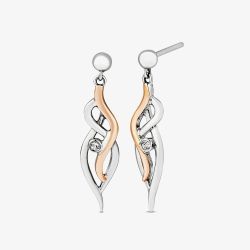 Clogau Natures Wonder Sterling Silver Topaz Waterfall Drop Earrings 3SSWF898