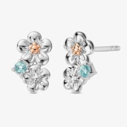 Clogau Two Colour Natures Wonder Forget Me Not Cluster Earrings 3SNWO1009
