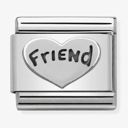 Nomination CLASSIC Silvershine Friend Heart Charm 330101/18