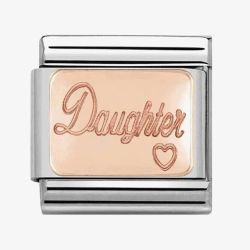 Nomination CLASSIC Rose Gold Plates Daughter Charm 430101/43