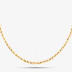 9ct Yellow Gold Fine Rope Chain 040HVCY