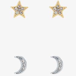 Ted Baker MELANYY Celestial Moon & Star Stud Earring Set TBJ3164-23-02
