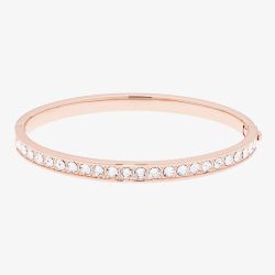 Ted Baker Clemara Rose Gold Finish Hinged Crystal Bangle TBJ1567-24-02