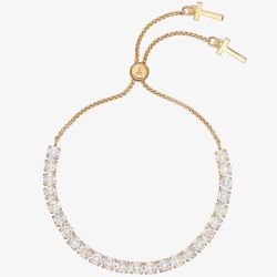 Ted Baker MELRAH Gold Tone Icon Crystal Slider Bracelet TBJ2968-02-02