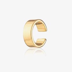Scream Pretty 18ct Gold Plated Wide Single Ear Cuff Earrings SPG-212