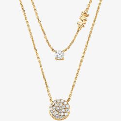 Michael Kors Premium Gold-Tone Two-Row Necklace MKC1591AN710